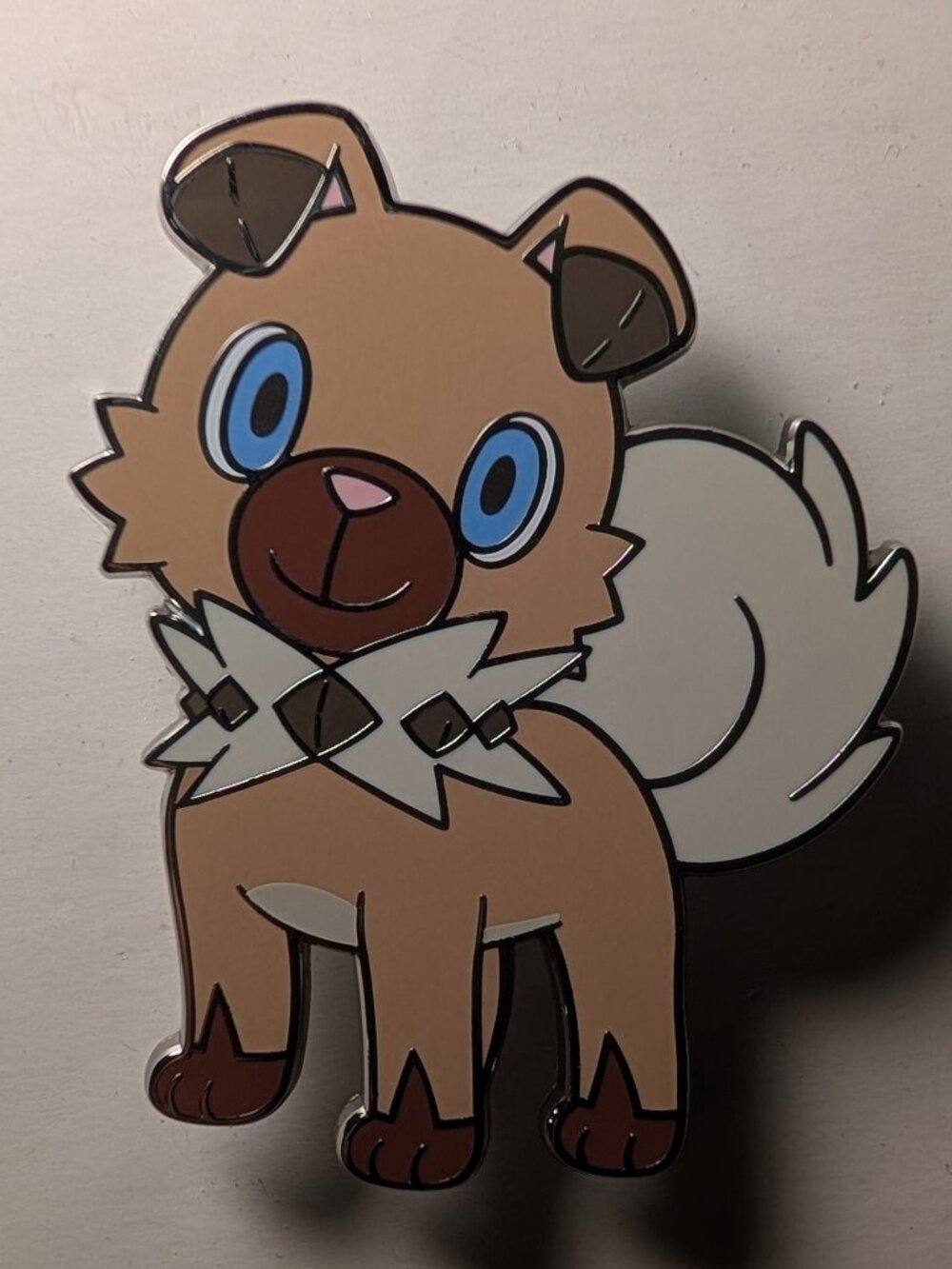 Pokemon TCG Rockruff Enamel Pin Official Nintendo Collectible Lapel Badge